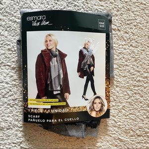 NWT Silver, Grey & Black Scarf